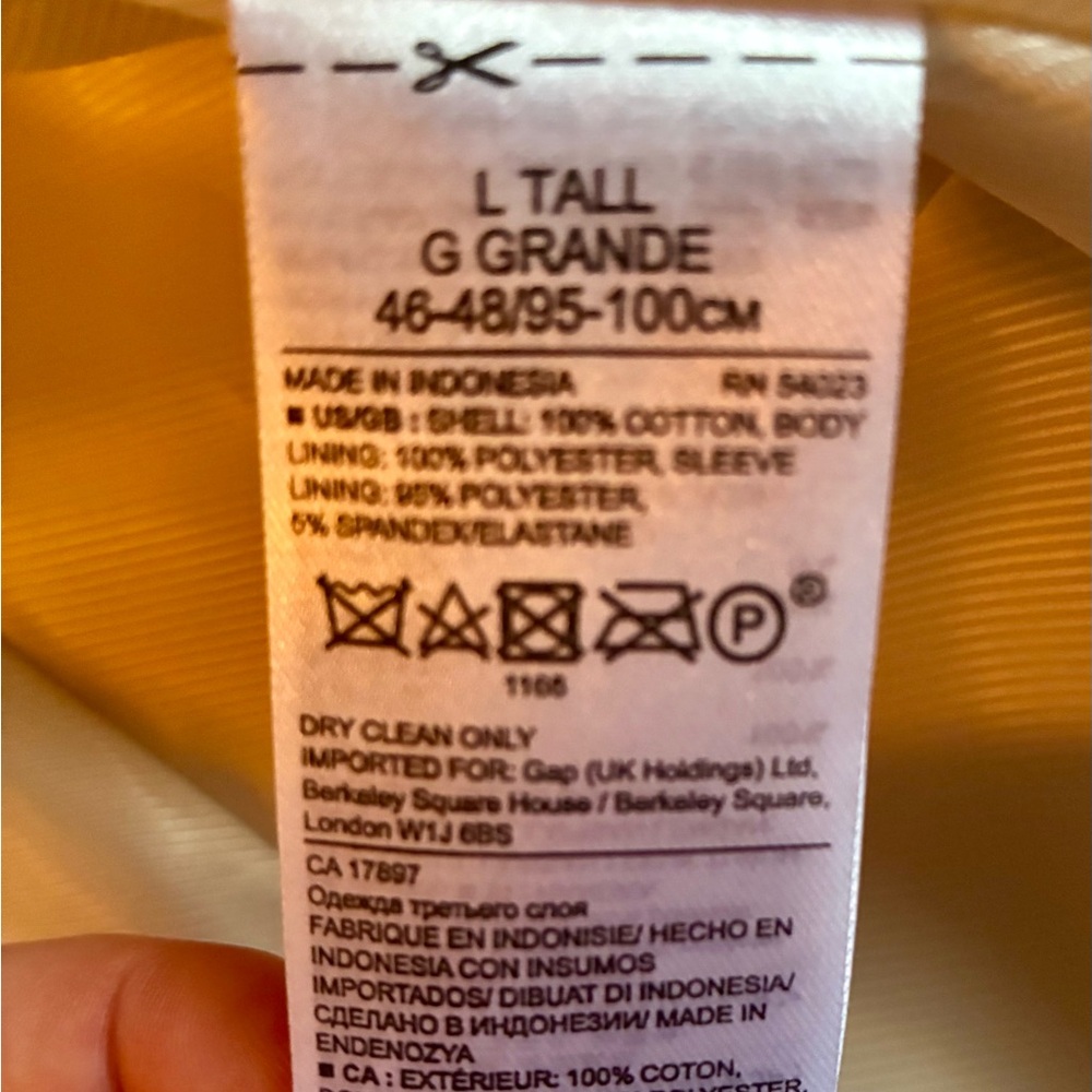 Banana Republic Cream Double-Breasted Peacoat Jacket - Picture 4 of 5